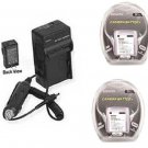 TWO 2X AHDBT-301 Batteries + Charger for GoPro HERO3 CHDHN-301 CHDHX-301 Camera