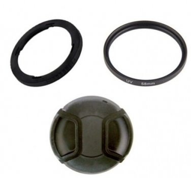 Filter Adapter FA-DC58E 9554B001+ UV Filter + Cap Canon PowerShot G1 X Mark II
