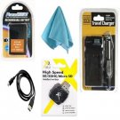 BLH-1 Battery + USB Cable + Card Reader + Charger for Olympus E-M1 Mark II