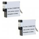 2X Batteries AHDBT-501, AABAT-001, for GoPro HERO 5, HERO 6, HERO 7,
