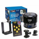 Motorized 360° Time-Lapse Mini Pan Head with Smartphone & GoPro Adapter + Remote