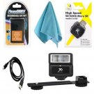 BLH-1 Battery + USB Cable + Card Reader +Digital Flash for Olympus E-M1 Mark II