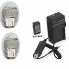 2 Batteries + Charger for Sony DSC-TX10G, DSC-T110 DSC-T110B DSC-T110D DSC-TX10L