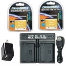 2X LB-060 Battery + Charger for Kodak PIXPRO AZ522 AZ521 AZ501 AZ421 AZ361 AZ362