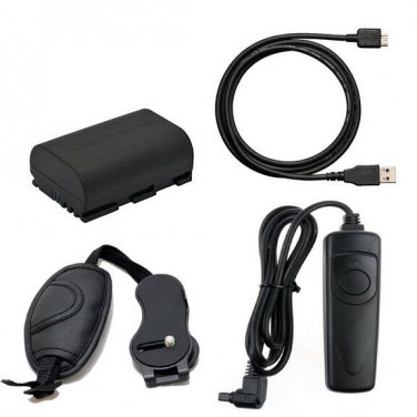 Remote + Battery + USB Cable + Grip Strap for Canon EOS 5D MARK IV SLR Digital