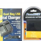 SSL-JVC75 Battery + Charger for JVC GY-HMQ10, GY-LS300, GY-HM200, GY-HM600,