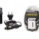 Battery + Charger for Casio EX-Z22 EXZ22 EX-Z29 EXZ29