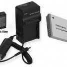 Battery + Charger for Canon PC1355 SD770 IS SD1300 SD3500 IS D10 SD1200 IS
