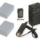 NB-7L NB7L 2 Batteries + Charger for Canon G11 G12 SX30