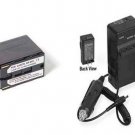 Battery + Charger for Canon BP-945 BP-950 BP-950G BP-955 BP-955G