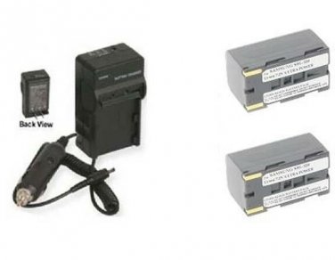 2x SB-L320 SB-L320/XXA Batteries + Charger for Samsung VP-W61 VP-W63 VP-W70 W71