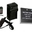 BP-DC8 BP-DC8E Battery + Charger for Leica X1 Digital Camera BPDC8 BPDC8E