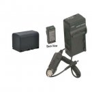 Battery + Charger for JVC BN-VF823U BN-VF823 GY-HM170 GY-HM170E GY-HM170U