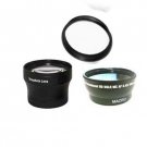 Wide Lens + Tele Lens + Tube Adapter Ring bundle for Nikon CoolPix P80 Digital