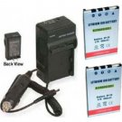 TWO 2 Batteries + Charger for Casio EX-Z4 EX-Z4U EX-Z5 EX-Z6 EX-Z7 EX-Z8 EX-Z11