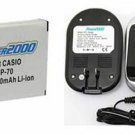 Battery +Charger for Casio EXZ150PK EXZ150RD EX-Z150SR EX-Z250BK EXZ155BK EXZ155