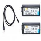 2X Batteries for Sony Alpha a5100, ILCE-5100, ILCE-5100L, ILCE-5100Y, ILCE5100B,