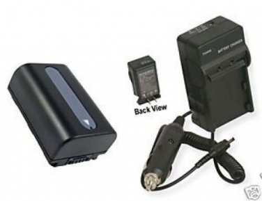 Battery + Charger for Sony DCR-SR68ES DCRSR68ES DCRSR68L DCRSX85S DCRSX85/E