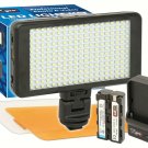 LED-230 Video Light 228 LED Kit + Battery for Digital Camera & Video Camcorder