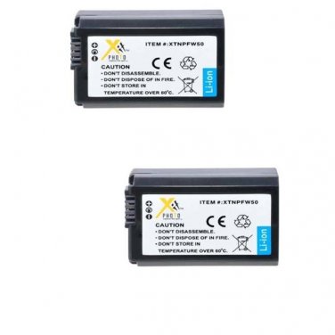 2X NP-FW50 Batteries for Sony Alpha NEX-3 NEX-5 NEX-6 NEX-7 SLT-A33 NEX3NL/B