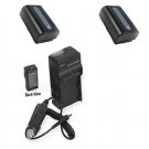 2 Batteries +Charger for Sony HDR-CX400E HDR-CX410 HDR-CX410VE HDR-CX430 CX430VE
