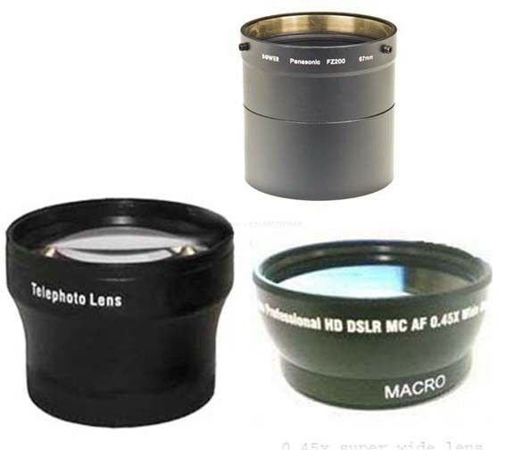 Panasonic dmc fz38. Wide lens for panasonic np-gs180 pv-. optional lens.