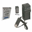 Battery + Charger for NORCENT DCS-1050 DCS-760 DCS-860