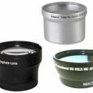 Wide + Tele Lens + Tube Adapter bundle for Canon Powershot A570IS A590 A590IS