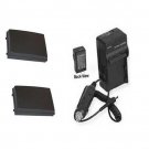 TWO 2 Batteries + Charger for Samsung SC-MM10 SC-MM10S SC-MM11 SC-MM11S SC-MM12