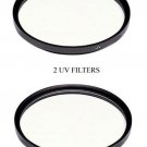 2X UV Filters Lens Protector for Sony PMW-320L PMW-320KCE PMW-400KCE PMW-400LCE
