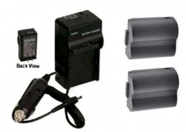 2 Batteries + Charger BP-DC5 BPDC5 For Leica V-LUX 1 VLUX 1 Digital Camera