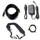 AC ADAPTER + USB + HDMI + STRAP for Canon HF32 HFR56 HFR57 HFR506 EF R56 HF R57