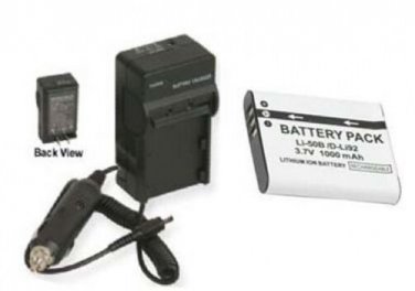 D-LI92 DLI92 D-L192 DL192 Battery + Charger for Pentax Optio RX18 RZ18 WG-1 WG1