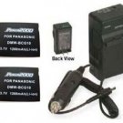 2 Batteries + Charger for Panasonic DMC-TZ7EB-K DMC-TZ7EB-S DMC-TZ7EB-T DMC-TZ8