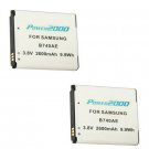 TWO 2 Batteries B740AK for Samsung EV-NX3000BEJUS EV-NX3000BOHUS EV-NX3000BOIUS