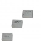 THREE 3X NB-10L 1200mAh Batteries for Canon Powershot G15 G1 X SX40 HS SX50 HS