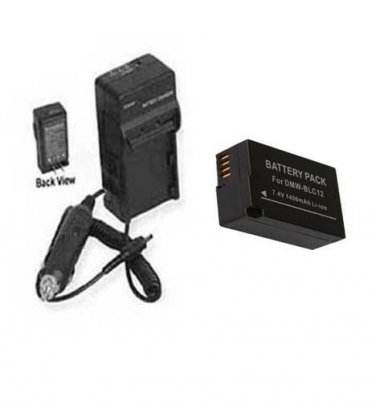 Battery + Charger for Panasonic DMCGH2K DMC-GH2H DMC-G5K DMC-G5KK DMC-G5KBODY