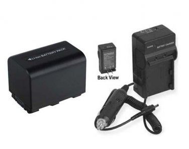 Battery + Charger Sony DCR-DVD407E DCR-DVD408 DCRDVD408