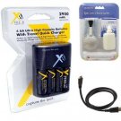 Batteries + Charger +HDMI Cable for Fuji FujiFilm S4000A S3200 S2800 S2900 S8400