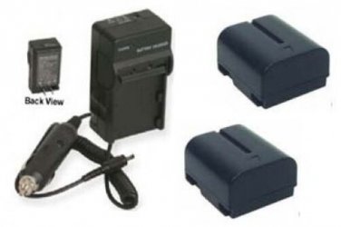 2 Batteries +Charger for JVC GR-DV800US GR-DV820US GR-DV920US GR-DVA10 GR-DV2000
