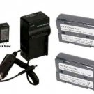 2 Batteries + Charger for Panasonic CGR-D08 CGR-D08A CGR-D08A/1B CGR-D08SE/1B