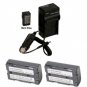 2 Batteries + Charger for Panasonic PV-DV602 PV-DV701 PV-DV702 PV-DV800 PV-DV851