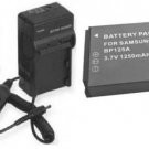 Battery + Charger for Samsung HMXM20BN HMXM20BN/XAA HMXM20SN/XAC HMX-M20SNXAC