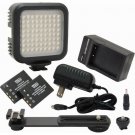 LED70 Video Light 70 LED Kit + Batteries for Digital Camera & Video Camcorder