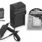 Battery + Charger for Sanyo VPC-SH1EX-B VPC-SH1TA VPC-SH1BK VPC-SH1R VPC-SH11