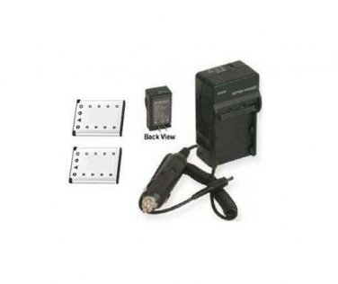 Two 2 NP-45B NP45B Batteries Battery + Charger for Fuji Film Z950EXR JX420 JX440