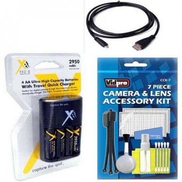 Battery + Charger + HDMI Cable for Fuji FujiFilm S4000 S3900 S3400 S3300 S8200