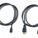 2 HDMI Cables AD39-00179A for Samsung HMX-W300 HMX-W300BN HMX-W300RN HMX-W300YN