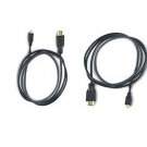 2X HDMI Cables for Samsung HMX-Q20BN HMX-Q20TN HMX-Q20RN HMX-Q20BN/XAA HMX-Q200