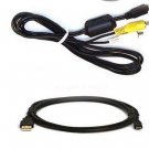 USB + AV CABLE for Olympus SZ-31 SZ-31MR TG-620iHS TG820iHS SH-21 SH-25MR